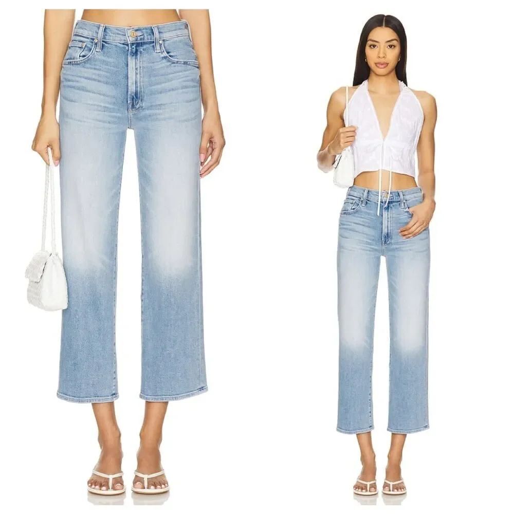 Mother The Rambler Zip Ankle Jeans in Look Ma, No Hands! 24”